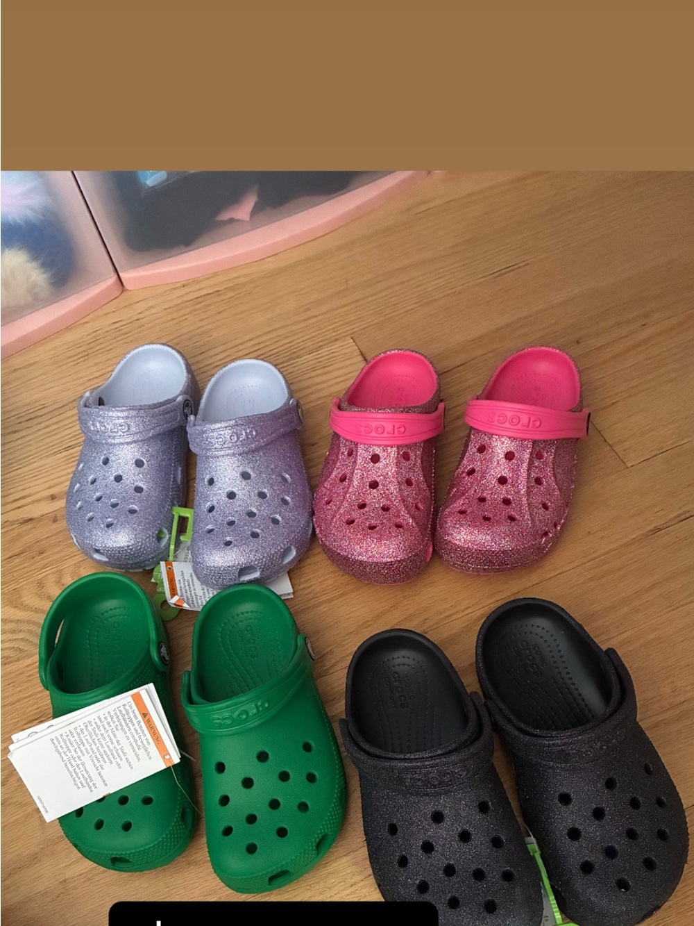 Crocs Kids' Classic Clog - Pink, Purple, Green, Black size 12c